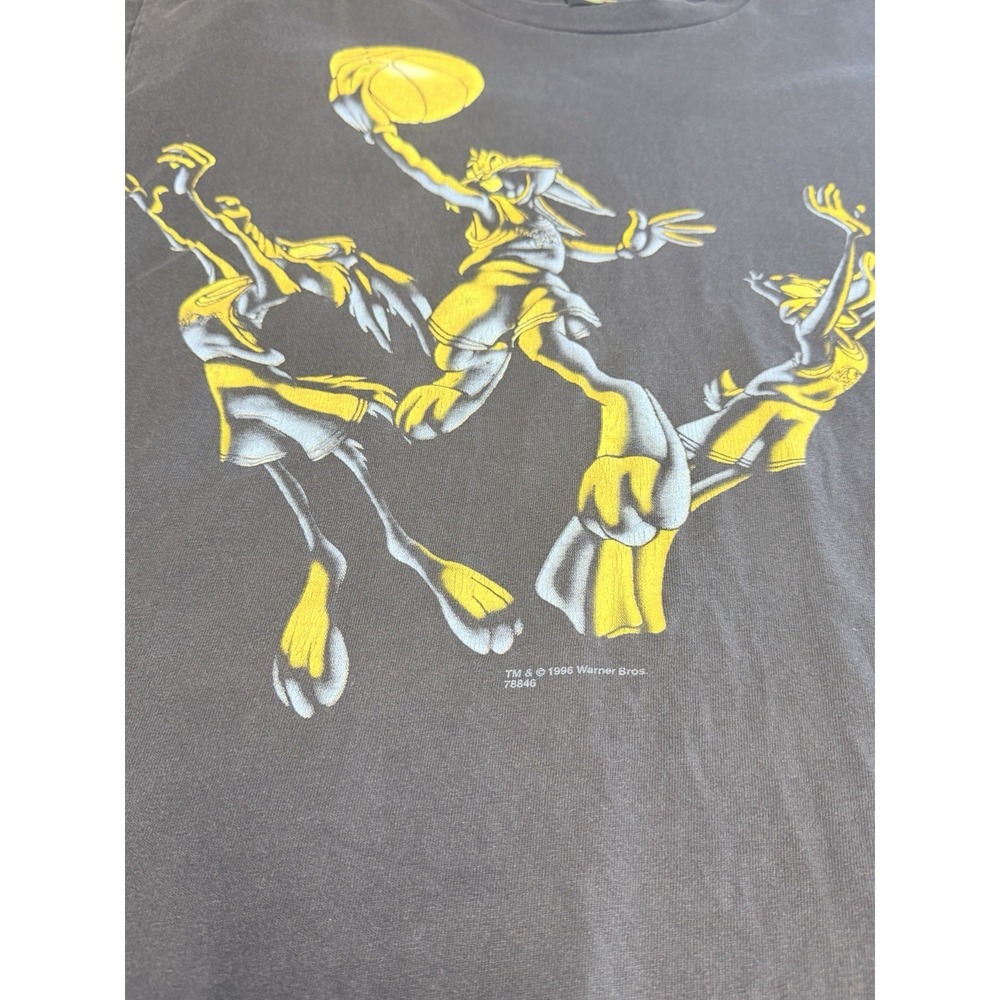 Vintage 1996 Space Jam Looney Tunes Double Sided T-Shirt Size XL - Picture 2 of 10